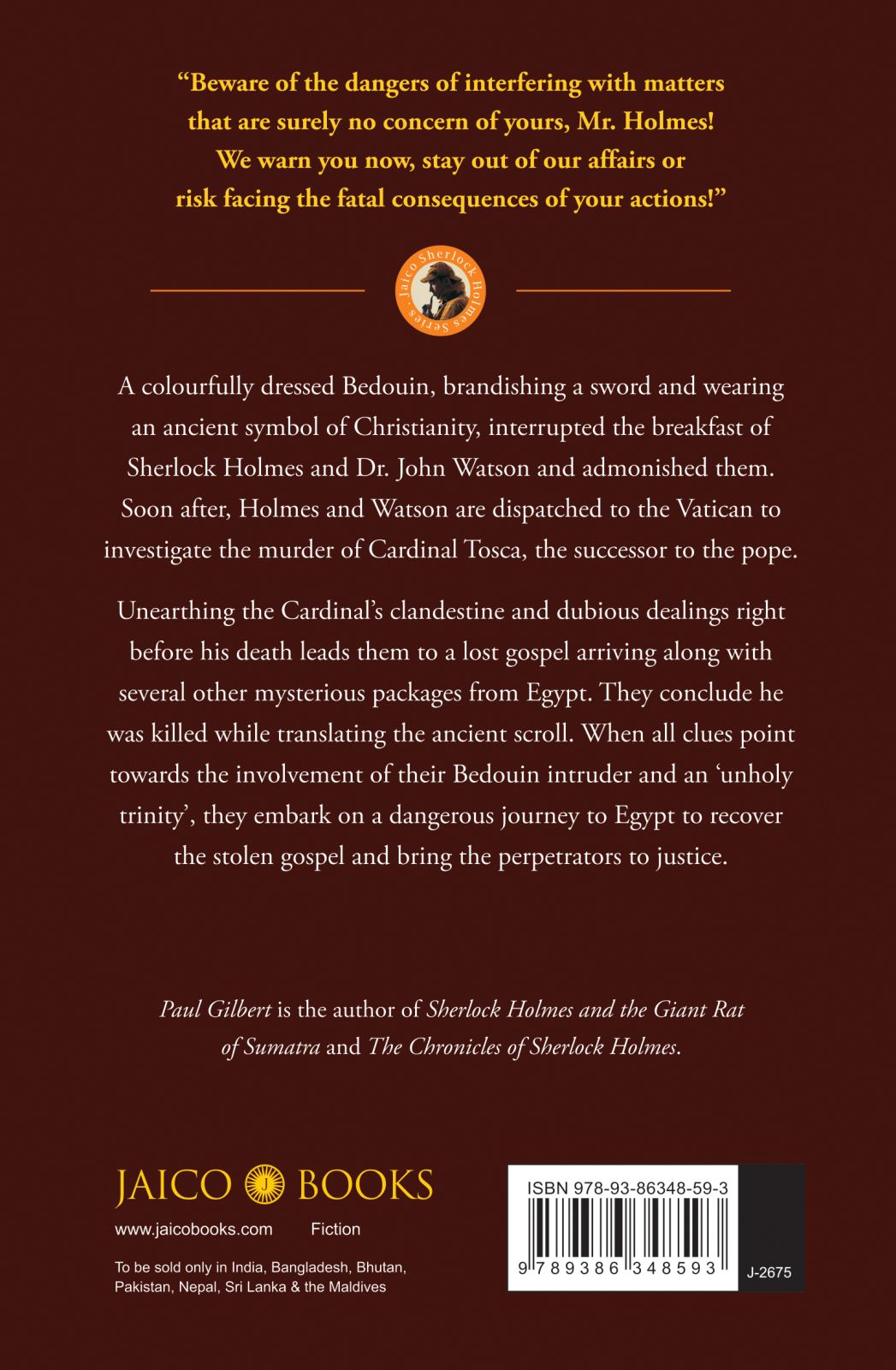 Sherlock holmes and the unholy trinity