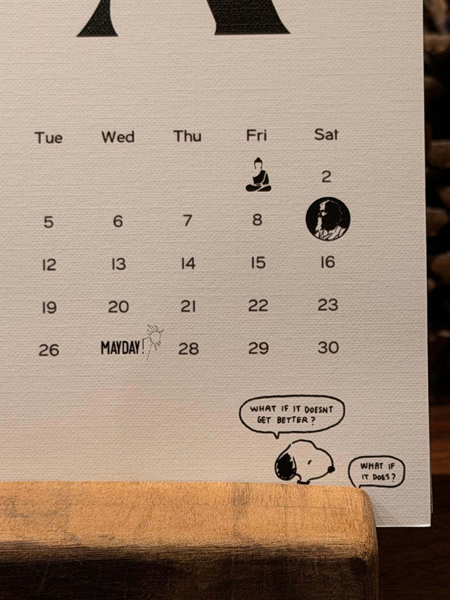 Desk Calendar 2026