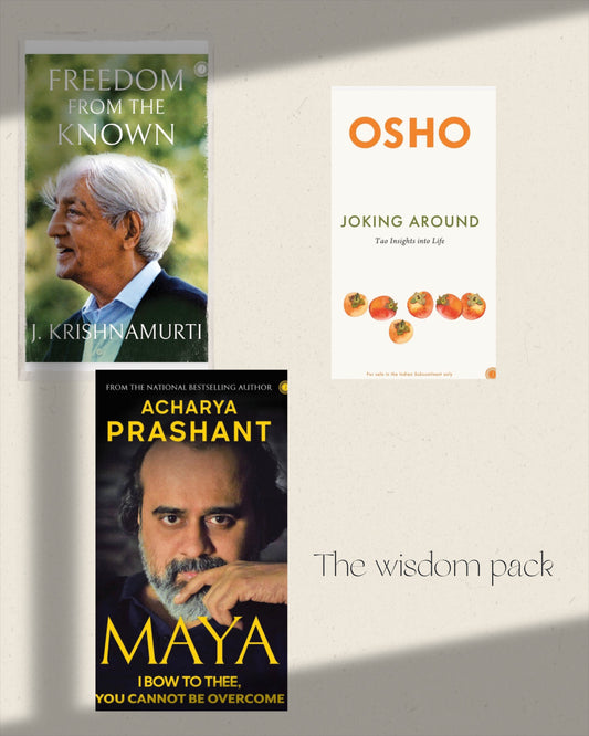 The wisdom Pack 3 - Book bundle: Joking Around, Maya & Freedom from the Known