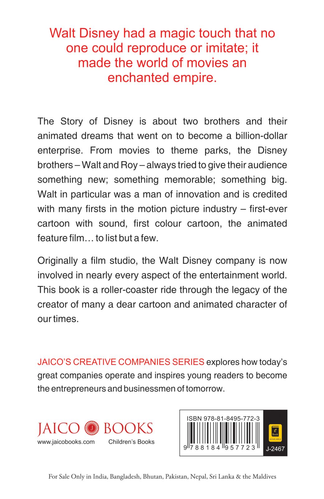 The story of DISNEY by Valerie Bodden
