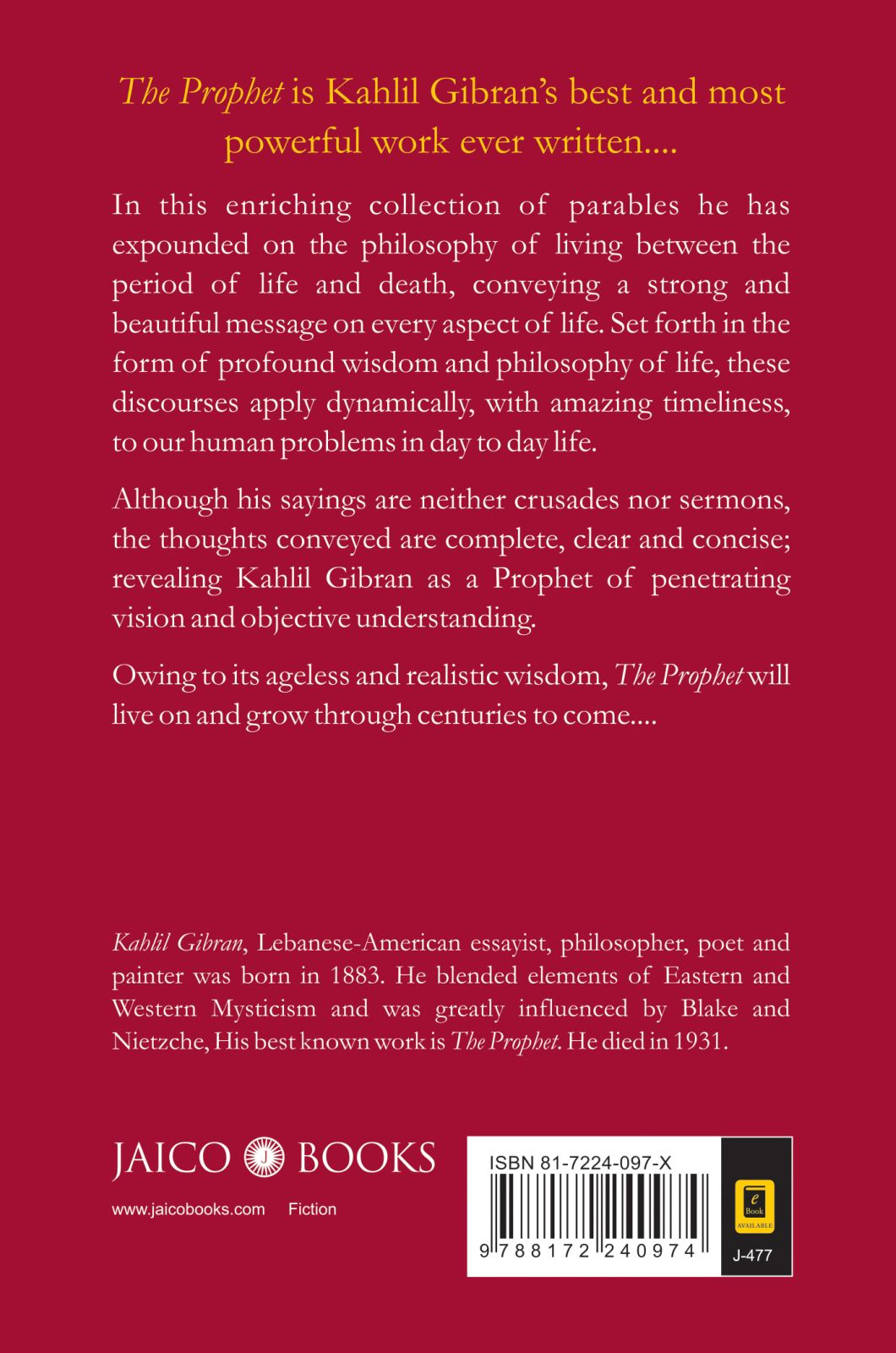 The Prophet by Kahlil Gibran